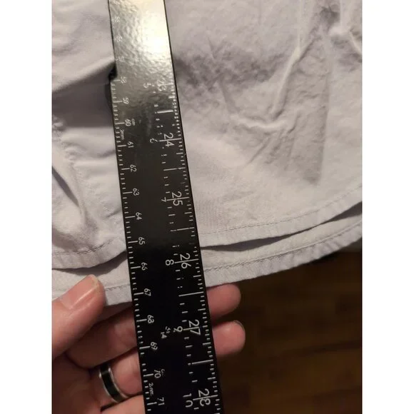 Calvin Klein Blue Classic Fit Button Up Shirt Women's L Long Sleeve - Picture 7 of 7